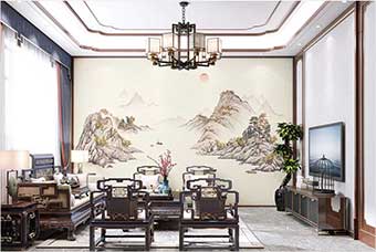 廊坊森佰汇航空纤维墙咔（巴山蜀水）